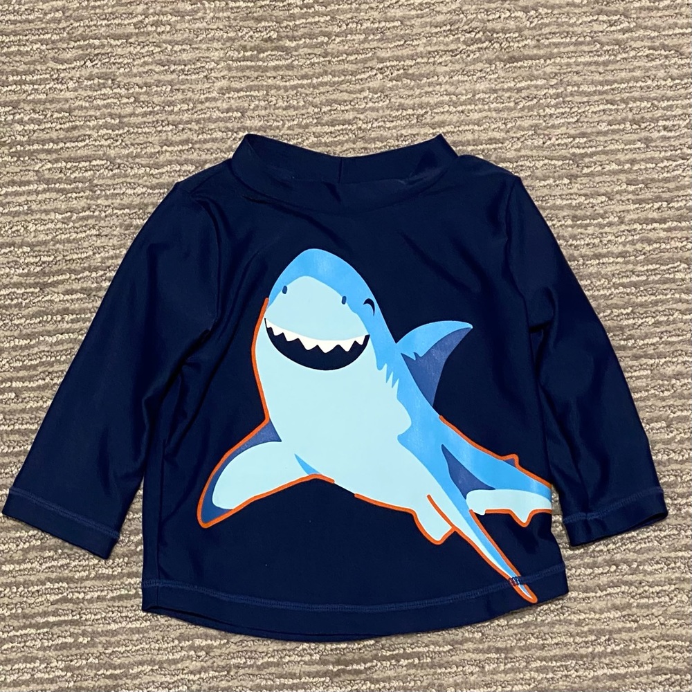Just One You by Carters Shark Rash Guard size‎ 6 months